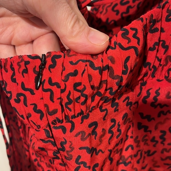 Realization Par Venus mini dress in red squiggle - size small - Picture 10 of 14